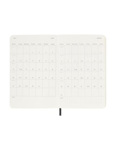 AGENDA 18M 2025-2026 SEMANAL P (9 X 14 CM) NEGRA TAPA BLANDA MOLESKINE DSB18WN2Y26