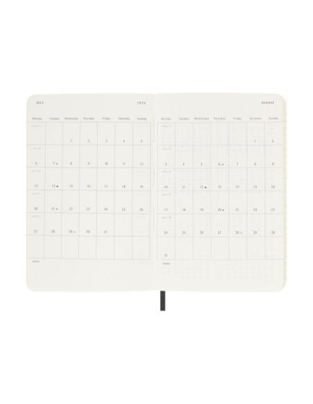AGENDA 18M 2025-2026 SEMANAL P (9 X 14 CM) NEGRA TAPA BLANDA MOLESKINE DSB18WN2Y26