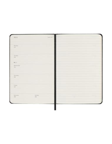 AGENDA 18M 2025-2026 SEMANAL P (9 X 14 CM) NEGRA TAPA DURA MOLESKINE DHB18WN2Y26