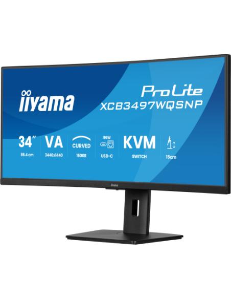 IIYAMA MONITOR VA, 2H 1DP,DOCK, KVM, 95W