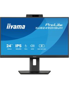 MONITOR IIYAMA 24" XUB2490HSUH-B2, FHD, 75HZ, 1MS, HDMI, DISPLAYPORT, USB, ALT, AJUS ALT, PIVOTANTE, CAM