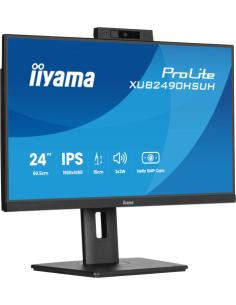 MONITOR IIYAMA 24" XUB2490HSUH-B2, FHD, 75HZ, 1MS, HDMI, DISPLAYPORT, USB, ALT, AJUS ALT, PIVOTANTE, CAM 2