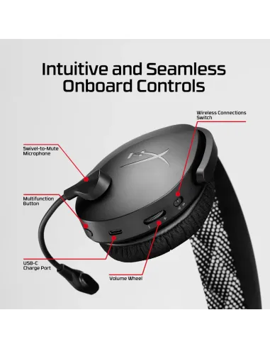 HP HyperX Cloud Jet: auriculares gaming inalámbricos (negro)