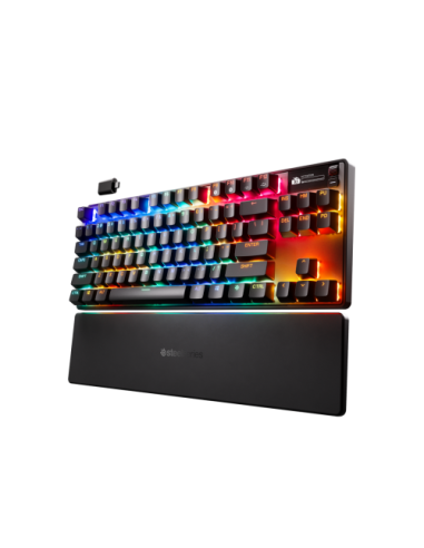 Steelseries APEX PRO TKL WIRELESS GEN 3 teclado Juego USB + RF Wireless + Bluetooth Inglés de EE. UU. Negro