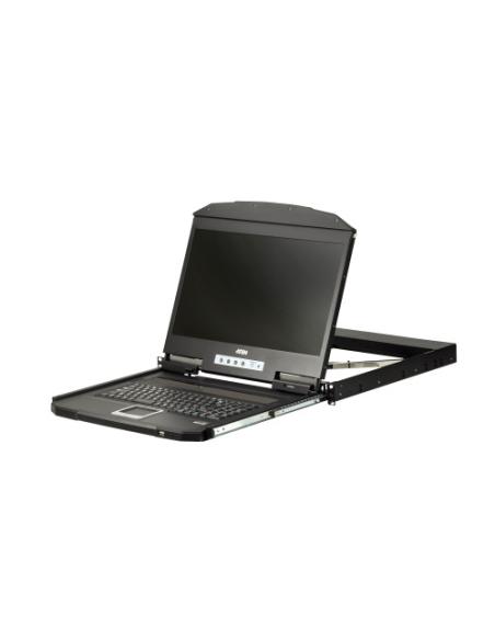 ATEN CL3100NX consola de rack 47 cm (18.5") 1366 x 768 Pixeles Metal, Plástico Negro 1U