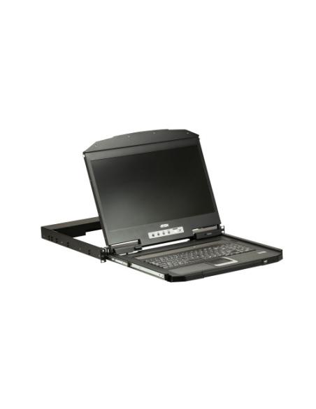 ATEN CL3100NX consola de rack 47 cm (18.5") 1366 x 768 Pixeles Metal, Plástico Negro 1U