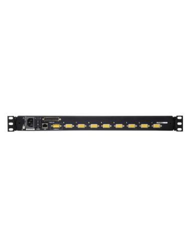 ATEN CL5708IN consola de rack 48,3 cm (19") 1280 x 1024 Pixeles Metal, Plástico Negro 1U