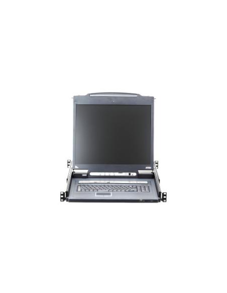 ATEN CL5708IN consola de rack 48,3 cm (19") 1280 x 1024 Pixeles Metal, Plástico Negro 1U