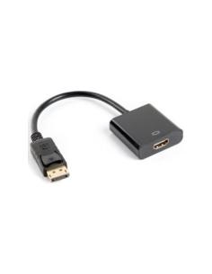 ADAPTADOR LANDBERG DISPLAYPORT MACHO A HDMI HEMBRA NEGRO / 20 cm / AD-0009-BK