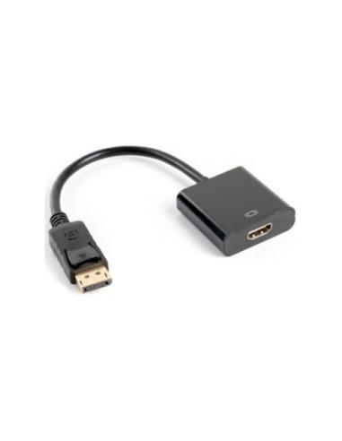 ADAPTADOR LANDBERG DISPLAYPORT MACHO A HDMI HEMBRA NEGRO / 20 cm / AD-0009-BK