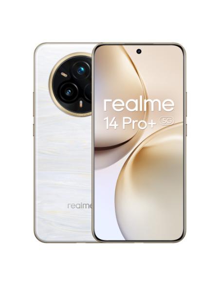 realme 14 Pro+ 5G 17,4 cm (6.83") SIM doble Android 15 USB Tipo C 12 GB 512 GB 6000 mAh Perlado, Blanco