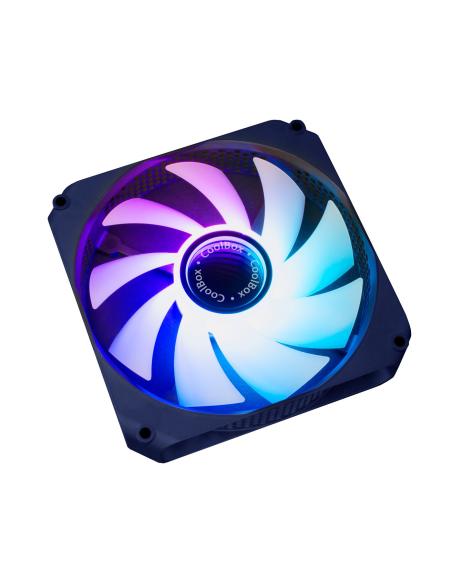 VENTILADOR CAJA ADICIONAL 12X12 ARGB COOLBOX INFINITY COO-VA-12AR02 NEGRO
