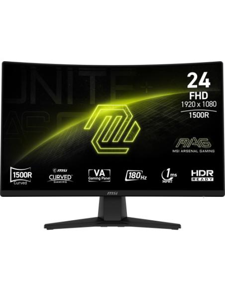 MSI MAG 242C pantalla para PC 59,9 cm (23.6") 1920 x 1080 Pixeles Full HD LCD Negro