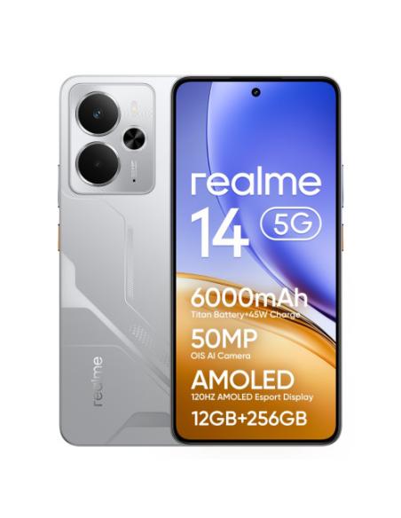 realme 14 16,9 cm (6.67") Android 15 5G 12 GB 256 GB 6000 mAh Plata