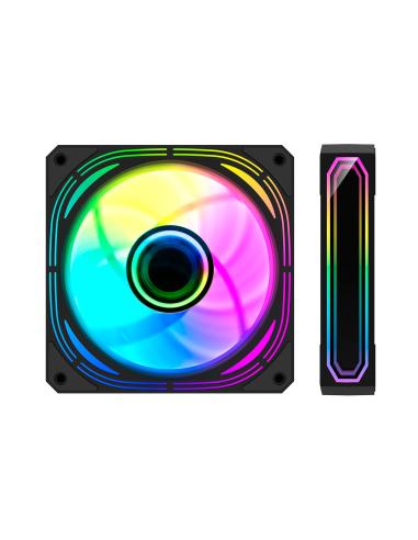 VENTILADOR CAJA ADICIONAL 12X12 ARGB COOLBOX KIT 4 INFINITY PRO COO-VAU-ARX4