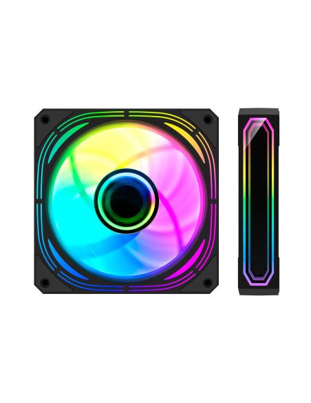 VENTILADOR CAJA ADICIONAL 12X12 ARGB COOLBOX KIT 4 INFINITY PRO COO-VAU-ARX4