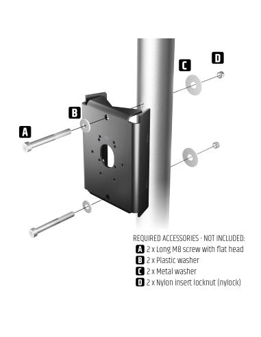LD SYSTEMS INTEGRATION SERIE DQOR (LDDQORPB) POLE MOUNT BRACKET FOR DQOR SERIES WARRANTY 5 YEARS (PU10)