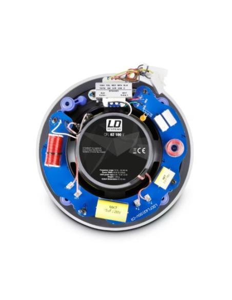 LD SYSTEMS INTEGRATION SERIE CONTRACTOR (LDCFL62100V) 6.5" FRAMELESS 2-WAY IN-WALL SPEAKER 100 V WARRANTY 2 YEARS (PU6)