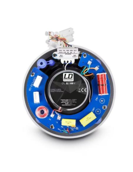 LD SYSTEMS INTEGRATION SERIE CONTRACTOR (LDCFL52100V) 5.25" FRAMELESS 2-WAY IN-WALL SPEAKER100 V WARRANTY 2 YEARS (PU6)