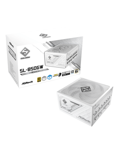 Asrock SL-850GW Steel Legend unidad de fuente de alimentación 850 W 20+4 pin ATX ATX Blanco