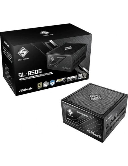 FUENTE ALIMENTACION ASROCK SL-850G,PSU,850W,80 PLUS GOLD,135MM,MODULAR,PCI-E 5.1 (12+4pin)x1,PCI-E (6+2 pin)x3,SATA (5 pin)x9