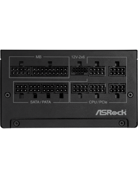 FUENTE ALIMENTACION ASROCK SL-1000G,PSU,1000W,80 PLUS GOLD,135MM,MODULAR,PCI-E 5.1 (12+4pin)x1,PCI-E (6+2 pin)x3,SATA (5 pin)x9