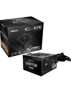 FUENTE ALIMENTACION ASROCK CL-750B,PSU,750W,80 PLUS BRONZE,120MM,ACTIVE PFC,PCI-E 5.1 (12+4pin)x1,PCI-E (6+2 pin)x4,SATA (5 pin)
