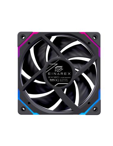 VENTILADOR CAJA ADICIONAL EINAREX EX12CI ARGB EXFN-12CS21-B NEGRO 120MM INVERTIDO