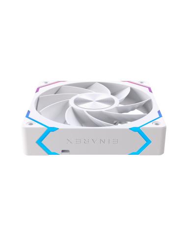VENTILADOR CAJA ADICIONAL EINAREX EX12CI ARGB EXFN-12CS21-W BLANCO 120MM INVERTID
