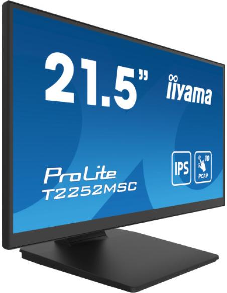 MONITOR IIYAMA 21.5INCH BONDED PCAP 10P TOUCH WITH ANTI-FINGER PRINT COATING 1920X1080 IPS-SLIM