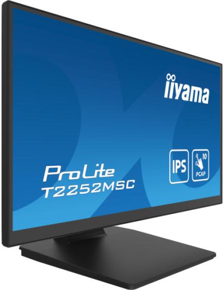 MONITOR IIYAMA 21.5INCH BONDED PCAP 10P TOUCH WITH ANTI-FINGER PRINT COATING 1920X1080 IPS-SLIM