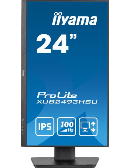 MONITOR IIYAMA 24” PANEL IPS CON USB , HUB 100HZ Y AJUSTABLE EN ALTURA