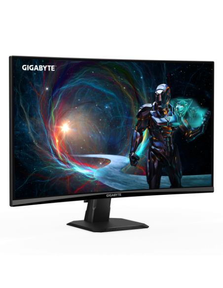 GIGABYTE GS27QCA 27" Monitor Curvo para Gaming QHD - 2560 x 1440, 180Hz, 1ms, 250 cd/m², FreeSync, HDR Ready, HDMI 2.0, DisplayP