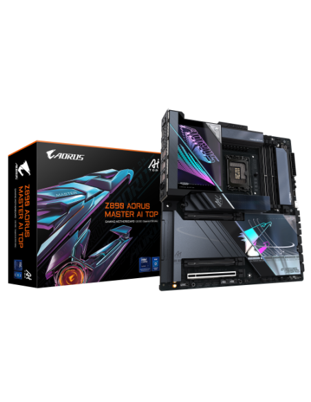 PLACA GIGABYTE Z890 AORUS MASTER AI TOP,INTEL,1851,Z890,4DDR5,256GB,2THUNDERBOLT,4SATA3+4M.2,2LAN10GB+WIFI7+BT5.4,14USB3.2,E-ATX