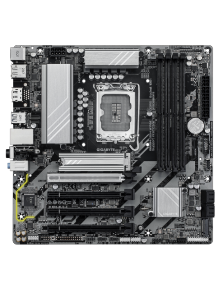 GIGABYTE B860M DS3H WIFI6E Placa base - CPUs Intel Core Ultra, VRM de 5+1+2+1 fases, hasta 9066MHz DDR5, 1xPCIe 5.0 + 1xPCIe 4.0