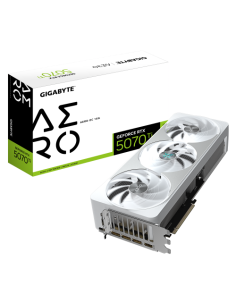 GIGABYTE GeForce RTX 5070 Ti AERO OC 16G Tarjeta Gráfica - 16GB GDDR7, 256 bits, PCI-E 5.0, XXXX MHz Core Clock, 3 x DP 2.1a, 1 