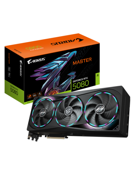 GIGABYTE GeForce RTX 5080 GAMING OC 16G Tarjeta Gráfica - 16GB GDDR7, 256 bits, PCI-E 5.0, 2805MHz Core Clock, 3 x DisplayPort, 