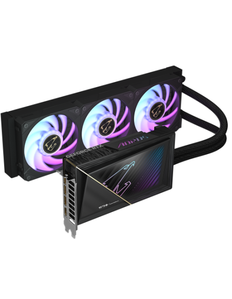 GIGABYTE AORUS GeForce RTX 5080 XTREME WATERFORCE 16G Tarjeta Gráfica - 16GB GDDR7, 256 bits, PCI-E 5.0, 2805MHz Core Clock, 3 x