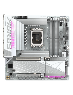 GIGABYTE B860M AORUS ELITE WF6E ICE Placa base - CPUs Intel Core Ultra, VRM de 12+1+2+1 fases, hasta 9200MHz DDR5, 1xPCIe 5.0 +  2