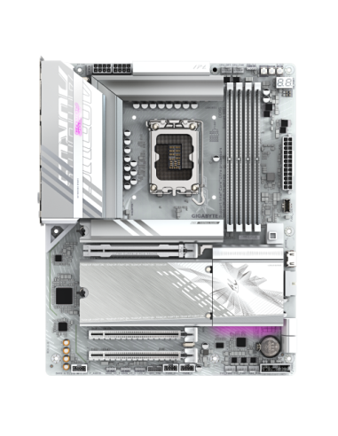 GIGABYTE B860 AORUS ELITE WIFI7 ICE Placa base - CPUs Intel Core Ultra, VRM de 14+1+2+1 fases, hasta 9200MHz DDR5, 1xPCIe 5.0 + 