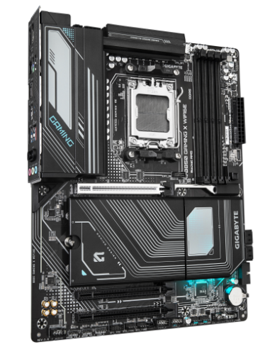GIGABYTE B850 GAMING X WIFI6E Placa Base - Procesadores AMD Ryzen Serie 9000, VRM digital de 12+2+2 fases, hasta 8200MHz DDR5 (O