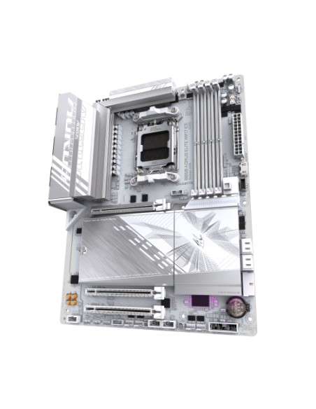 GIGABYTE B850 AORUS ELITE WIFI7 ICE Placa Base - Procesadores AMD Ryzen Serie 9000, VRM digital de 12+2+1 fases, hasta 8200MHz D