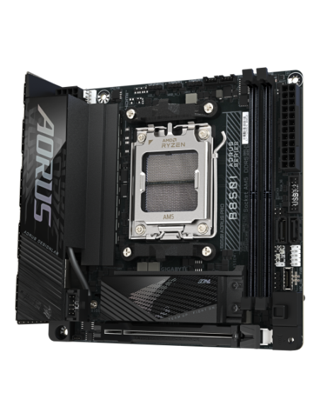 GIGABYTE B850I AORUS PRO Placa Base - Compatible con procesadores AMD Ryzen Serie 9000, VRM digital de 8+2+1 fases, hasta 8400MH