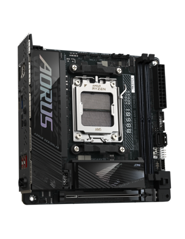GIGABYTE B850I AORUS PRO Placa Base - Compatible con procesadores AMD Ryzen Serie 9000, VRM digital de 8+2+1 fases, hasta 8400MH