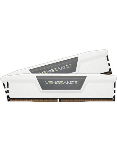 MEMORIA CORSAIR DDR5 32GB 2X16GB PC6000 VENGEANCE BLANCA CMK32GX5M2E6000Z36W