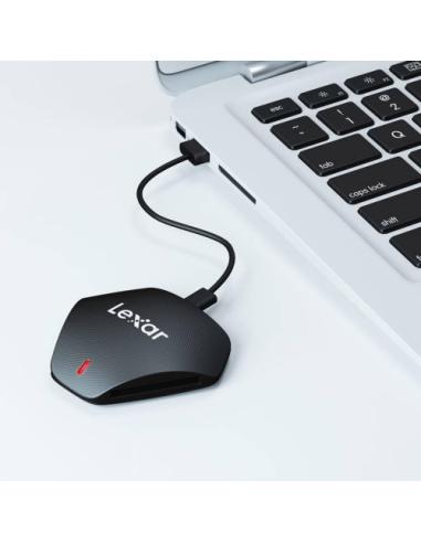Lexar Professional Multi-Card 3-in-1 USB 3.1 Reader lector de tarjeta USB 3.2 Gen 1 (3.1 Gen 1) Type-C Negro
