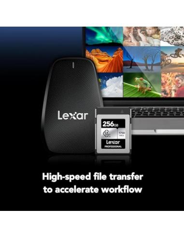 LEXAR 256GB PROFESSIONAL CFEXPRESS TYPE B CARD SILVER, UP TO 1750MB/S READ 1300MB/S WRITE