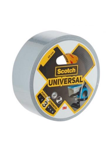 ROLLO CINTA AMERICANA UNIVERSAL 2904 PLATA 48MM X 25M SCOTCH 7100205303