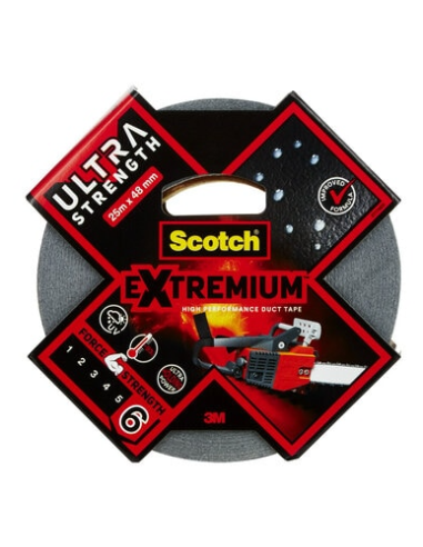 ROLLO CINTA AMERICANA ALTAS PRESTACIONES EXTREMIUM ULTRA DT17 NEGRO 48MM X 25M SCTOCH 7100205699