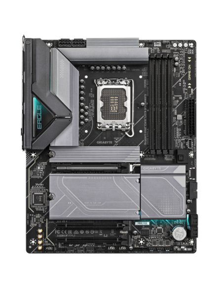 GIGABYTE Z890 EAGLE Placa Base - Compatible con CPUs Intel Core Ultra (Serie 2), VRM de 14+1+2 fases, hasta 8800MHz DDR5 (OC), 1